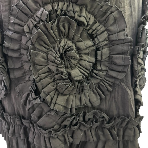 In love Paris by Carling hobo Taffeta Pleated embroidered Floral maxi skirt - Picture 4 of 9